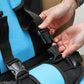 Portable Car Booster Seat with 5-Point Harness and Foldable Design, Washable Cover