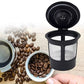 Refillable Coffee Capsules 3 Pack with Stainless Steel Micro-Hole Screen and Filling Spoon