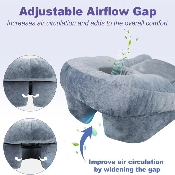 Ergonomic Face Down Pillow After Bbl Or Eye Surgery Stomach Sleeping Pillow and Recovery Support