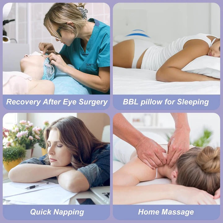 Ergonomic Face Down Pillow After Bbl Or Eye Surgery Stomach Sleeping Pillow and Recovery Support