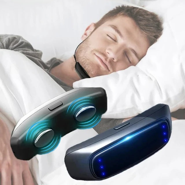Effective Smart Tens Muscle Tightening Anti Snoring Chin Strap Device for Improved Airflow