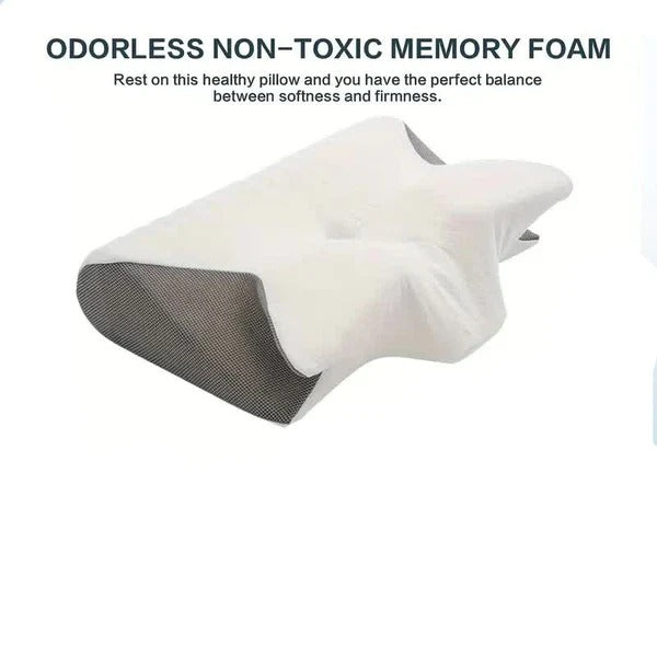 Professional Butterfly Shape Pillow with Armrests Ideal for Side and Back Sleepers with Specialized Cervical Support