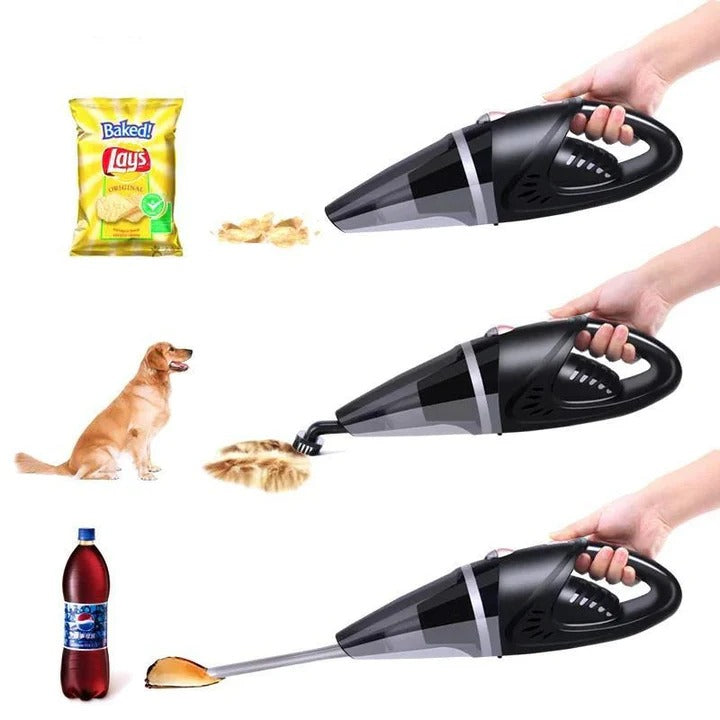 Corded Car Vacuum with Flexible Hose and Three Nozzle Attachments, 16ft Cord