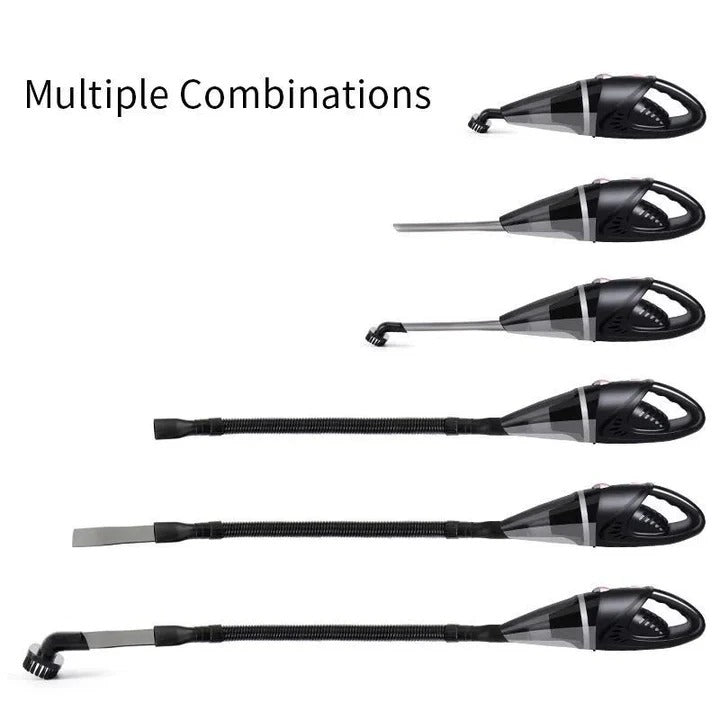Corded Car Vacuum with Flexible Hose and Three Nozzle Attachments, 16ft Cord