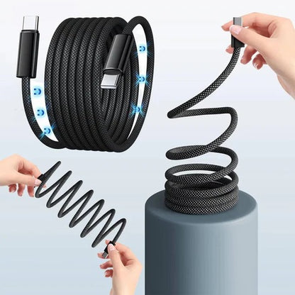 Magnetic Anti-Tangle Braided Charging Cable