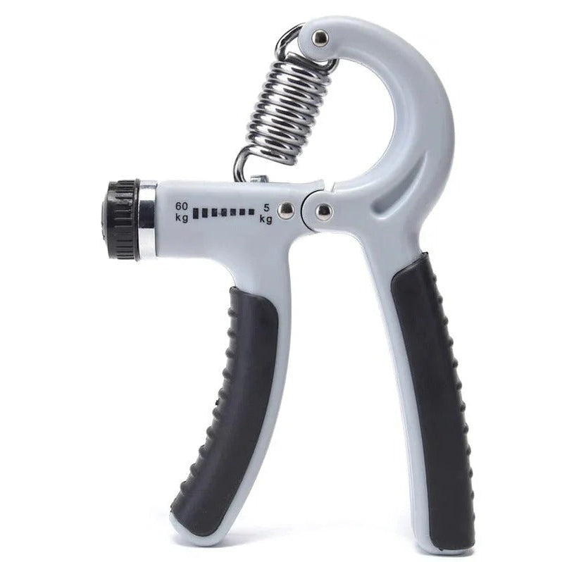Adjustable Grip Strength Trainer with Rotary Knob Dial and Stainless Steel Mechanism