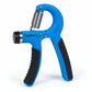 Adjustable Grip Strength Trainer with Rotary Knob Dial and Stainless Steel Mechanism