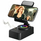 Foldable Phone Stand with Wireless Speaker and 1500mAh Power Bank, Color LED Base