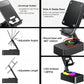 Foldable Phone Stand with Wireless Speaker and 1500mAh Power Bank, Color LED Base