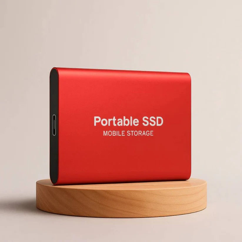 High-Speed Portable SSD with Shock Resistant Housing and Backward Compatible Connection