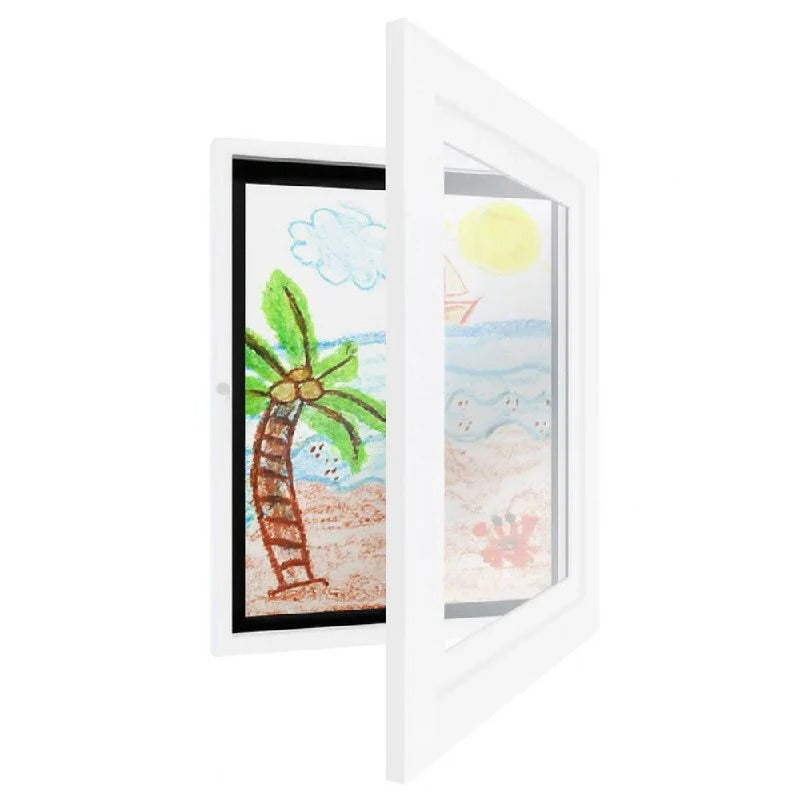 Magnetic A4 Display Frame with 150-Page Storage and Hand-Operated Latch
