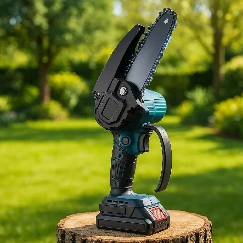 Cordless Electric Chainsaw with 1000W Motor and 30-Minute Battery, Lightweight