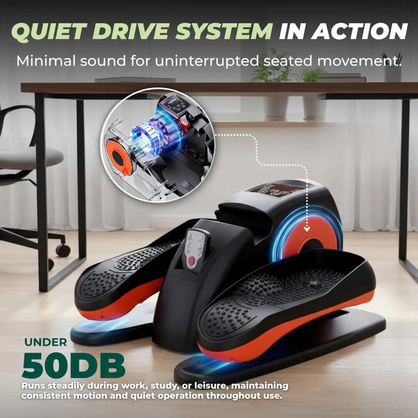Under Desk Elliptical with Remote Control and LCD Display, 12 Speed Levels