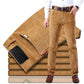 Corduroy Straight-Leg Trousers for Year-Round Wear