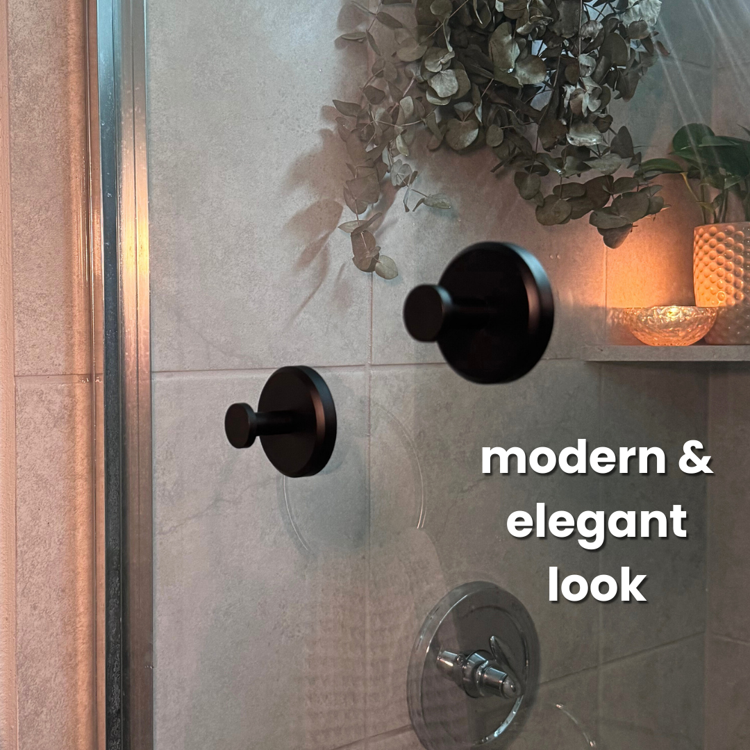 Suction Cup Hooks with 15 Pound Capacity for Glass and Tile Surfaces