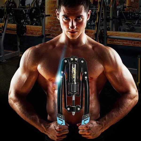 Adjustable Chest Exerciser with 20 Resistance Levels and Hydraulic Pressure Protection