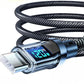 Fast Charging USB Type-C Cable With Power Display for Device Charging