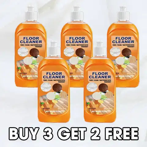 Floor Cleaner with Plant-Based Formula and Lemon Scent, Multi-Surface Concentrate 3.38 oz