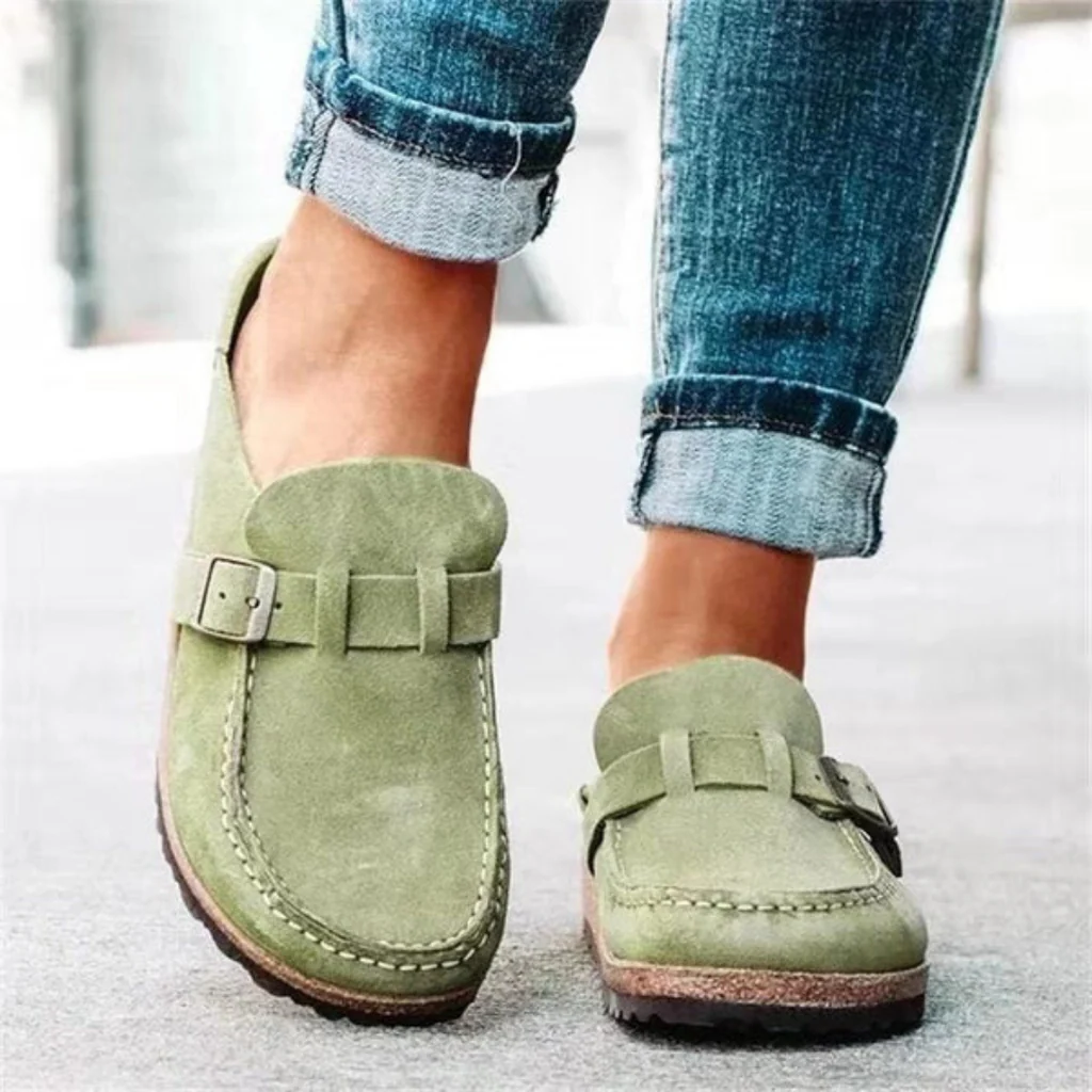 Women's Buckled Sandals with Arch Support and Adjustable Closure