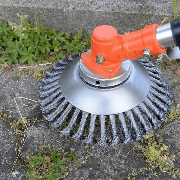 Steel Wire Trimmer Blade with Round Edge Design and 360-Degree Rotation for Grass Cutters