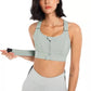 High Support Front-Zip Sports Bra for Active and Everyday Wear