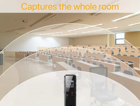 Professional Digital Voice Recorder with Auto File Saving and Built-In Speaker