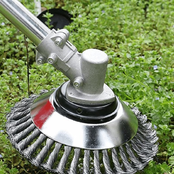 Steel Wire Trimmer Blade with Round Edge Design and 360-Degree Rotation for Grass Cutters