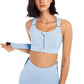 High Support Front-Zip Sports Bra for Active and Everyday Wear