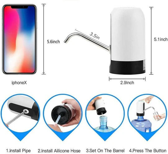 Automatic Bottle-Mounted Water Dispenser for Home and Office Use
