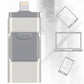 Multi Port USB Flash Drive with 32GB Storage and Four Connectors for Phones and Computers