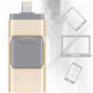 Multi Port USB Flash Drive with 32GB Storage and Four Connectors for Phones and Computers