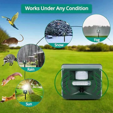 Ultrasonic Animal Repeller for Yard and Garden Protection