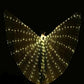 Butterfly Wings with Multicolor LED Edges and Adjustable Harness, 24-36in Wingspan