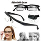Adjustable Focus Glasses for Near and Far Vision with Dial-Control Precision Adjustment