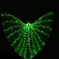 Butterfly Wings with Multicolor LED Edges and Adjustable Harness, 24-36in Wingspan