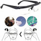 Adjustable Focus Glasses for Near and Far Vision with Dial-Control Precision Adjustment