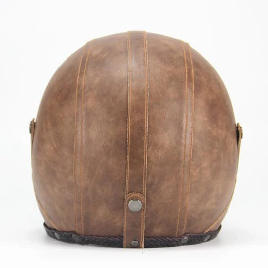Retro Open Face Motorcycle Helmet With Detachable Goggle Mask for Riding Use