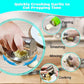 Curved Garlic Press Rocker with Bottle Opener and Multi-Ingredient Function