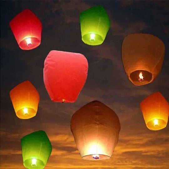 Multicolour Lanterns for Outdoor Celebrations and Events