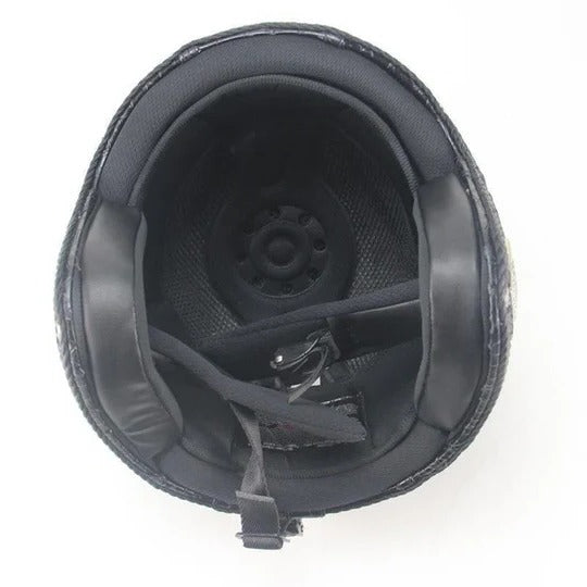 Retro Open Face Motorcycle Helmet With Detachable Goggle Mask for Riding Use
