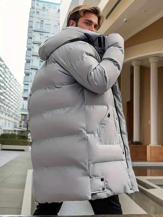 Long Winter Jacket for Men Designed for Cold Weather Daily Wear