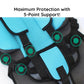 Child Protection Booster Cushion Seat with Integrated Safety Harness for Car Travel