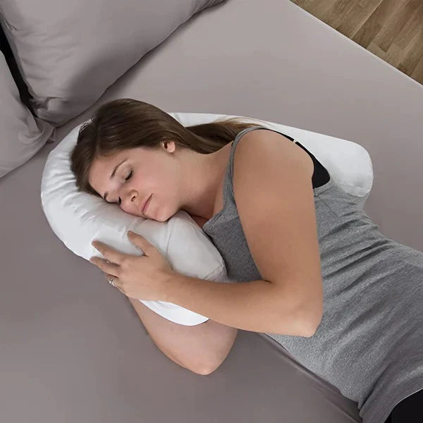 Ergonomic Side Sleeper Pillow With Comfort Ear Relief