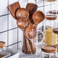 Natural Finish Kitchen Cooking Utensil Set for Everyday Home Use