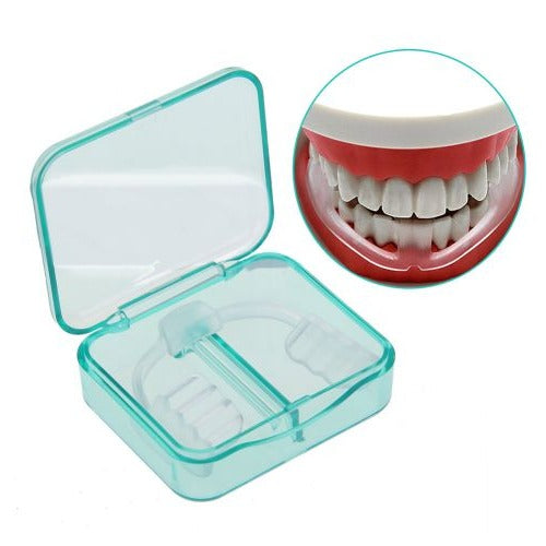 Silicone Mouth Guard for Teeth Grinding with Moldable Fit and Hygiene Case