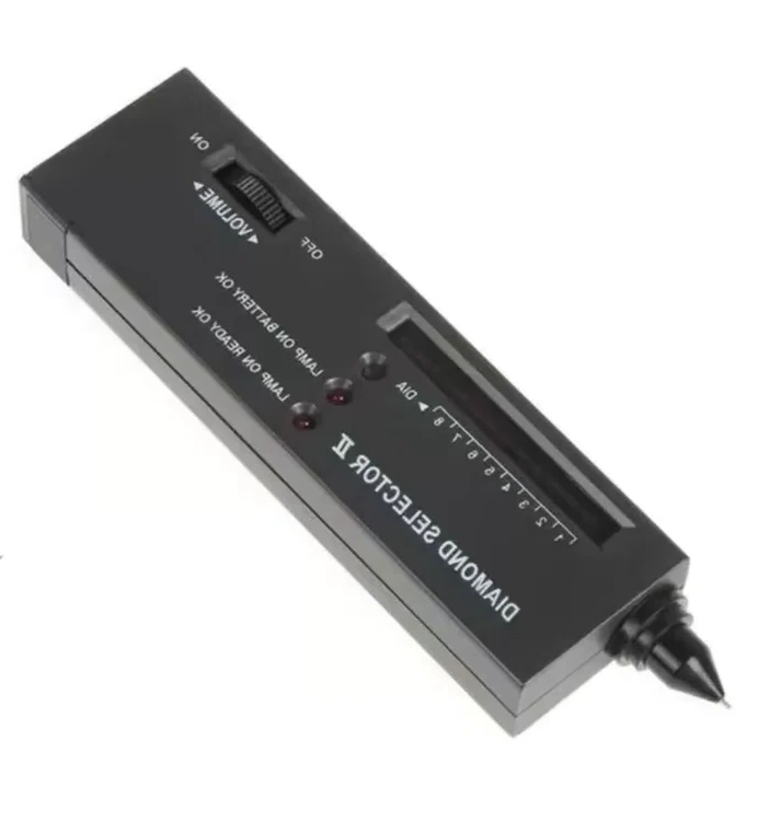 Portable Diamond Authenticity Tester with LED Display and Audio Alert, Calibration Tool Included