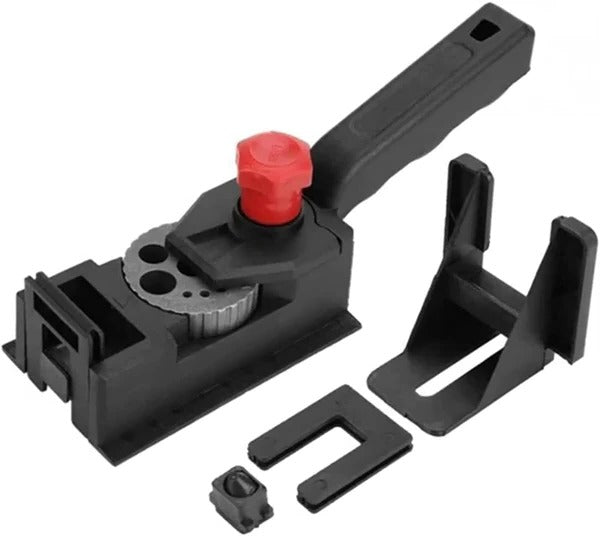 Straight Hole Drill Guide with Adjustable Fence and Depth Control
