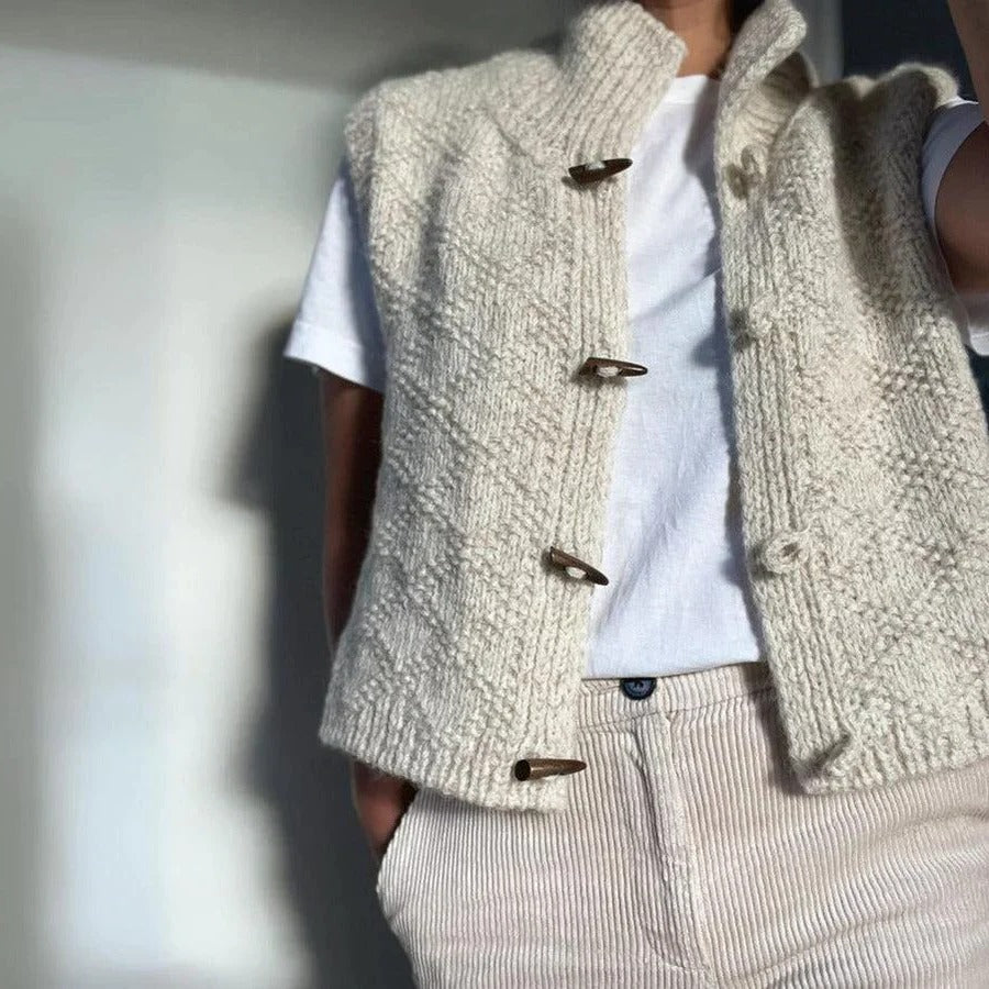 Structured Sleeveless Vest for Layering