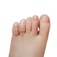 Silicone Toe Protectors with Friction Reducing Cushion and Clear Design, Washable