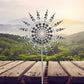 Anti-Rust Outdoor Kinetic Metal Windmill Spinner for Garden Decoration